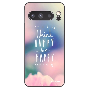 Picasee silikonski črni ovitek za Google Pixel 8 Pro - Think happy be happy