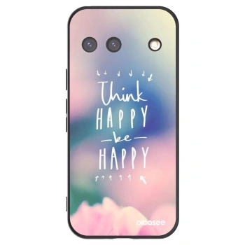 Picasee silikonski črni ovitek za Google Pixel 9 - Think happy be happy