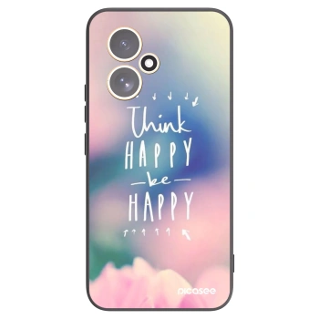 Picasee silikonski črni ovitek za Honor 400 5G - Think happy be happy