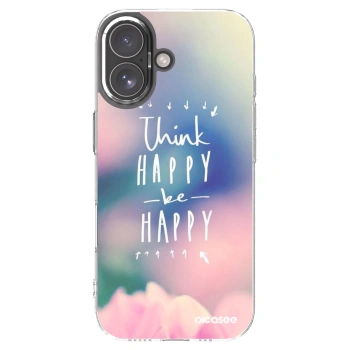 Picasee silikonski prozorni ovitek za Apple iPhone 17 - Think happy be happy