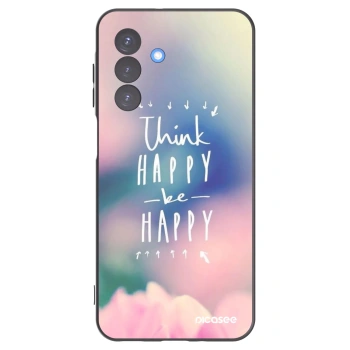 Picasee silikonski črni ovitek za Samsung Galaxy A17 5G - Think happy be happy