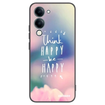 Picasee silikonski črni ovitek za Vivo Y29s 5G - Think happy be happy