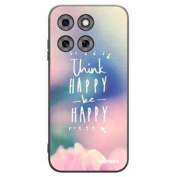 Picasee silikonski črni ovitek za Motorola Moto G77 - Think happy be happy