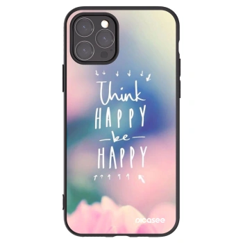 Picasee silikonski črni ovitek za Apple iPhone 11 Pro - Think happy be happy
