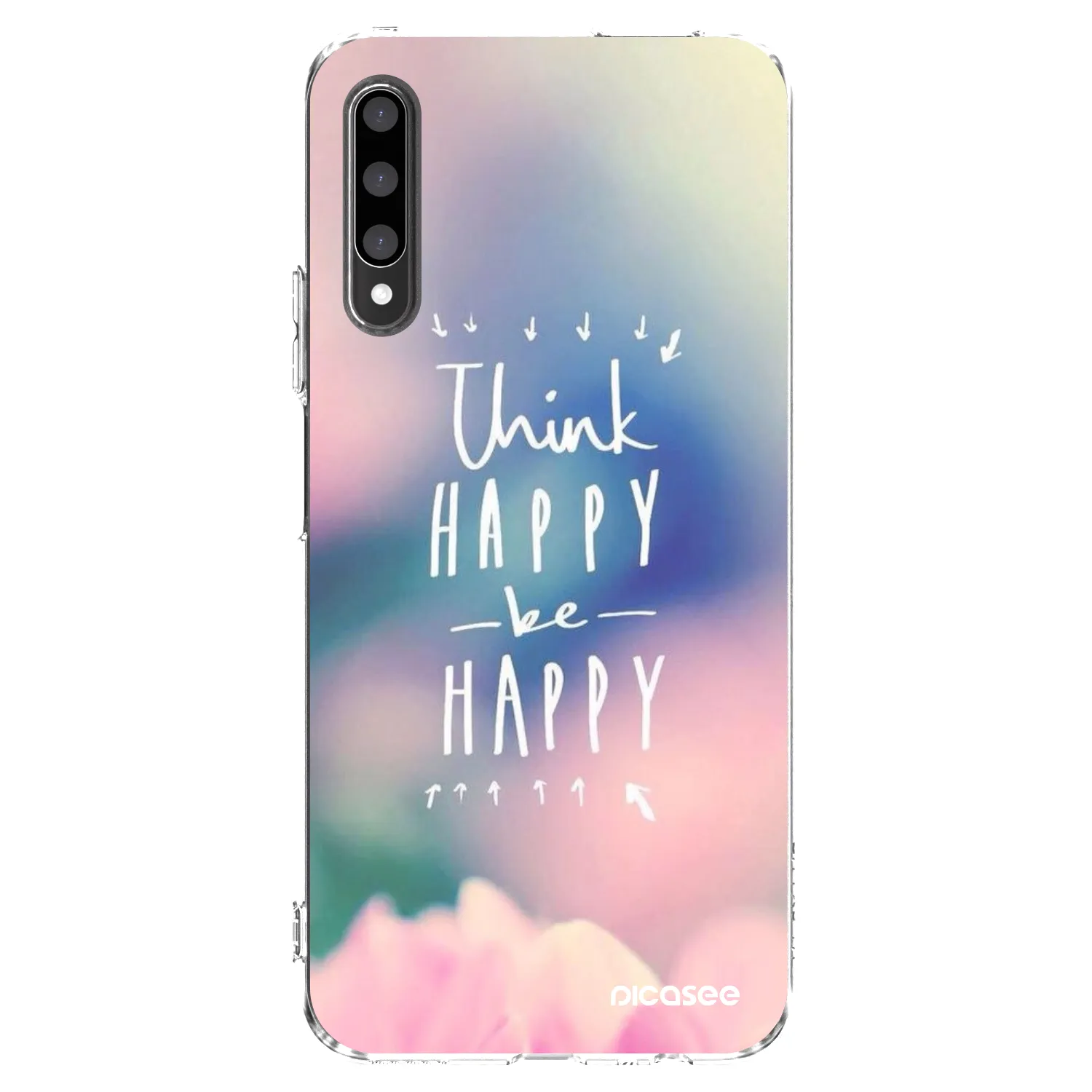 Picasee silikonski prozorni ovitek za Honor 9X Pro - Think happy be happy