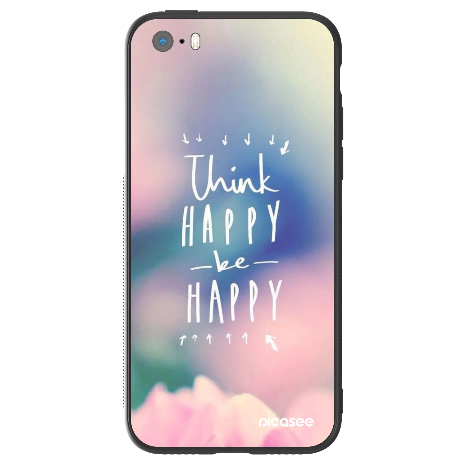Picasee ULTIMATE CASE za Apple iPhone 5/5S/SE - Think happy be happy