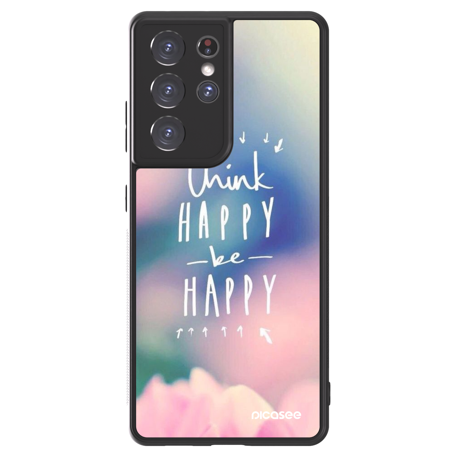 Picasee ULTIMATE CASE za Samsung Galaxy S21 Ultra 5G G998B - Think happy be happy
