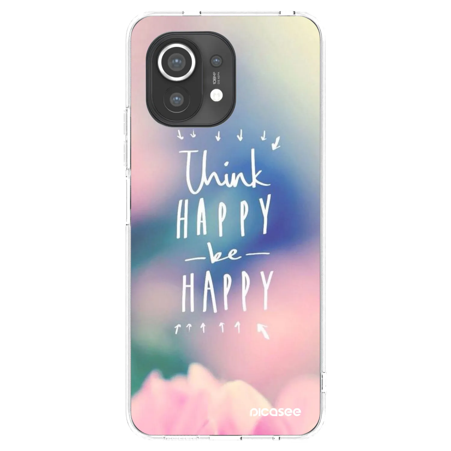 Picasee silikonski prozorni ovitek za Xiaomi Mi 11 - Think happy be happy