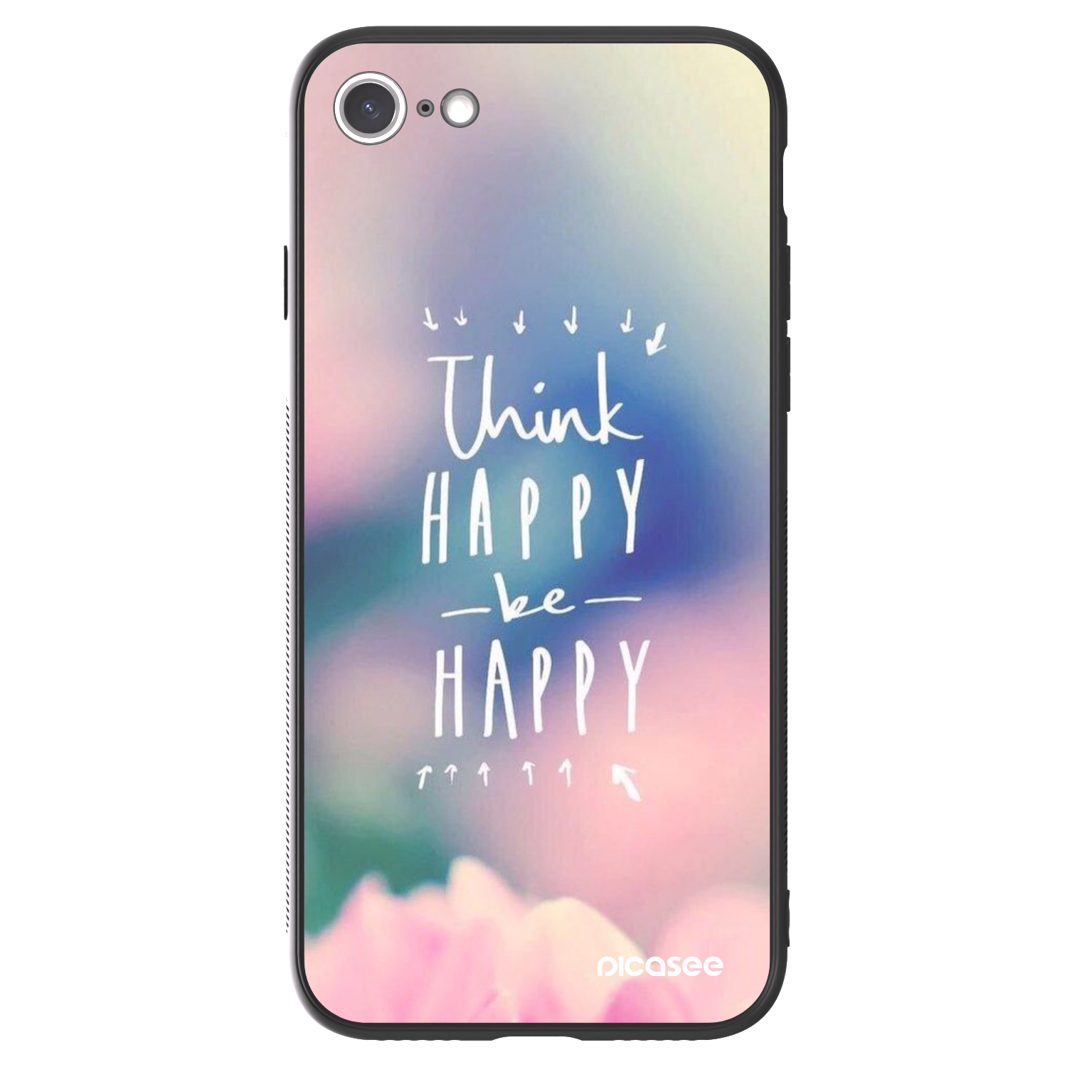 Picasee ULTIMATE CASE za Apple iPhone SE 2020 - Think happy be happy