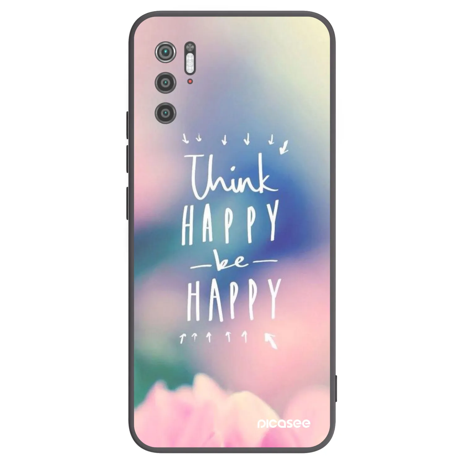 Picasee silikonski črni ovitek za Xiaomi Poco M3 Pro 5G - Think happy be happy
