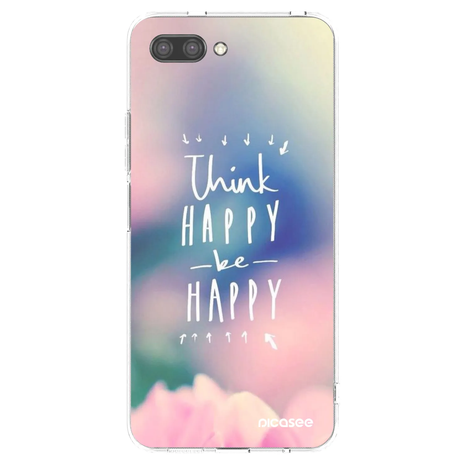Picasee silikonski prozorni ovitek za Honor 10 - Think happy be happy