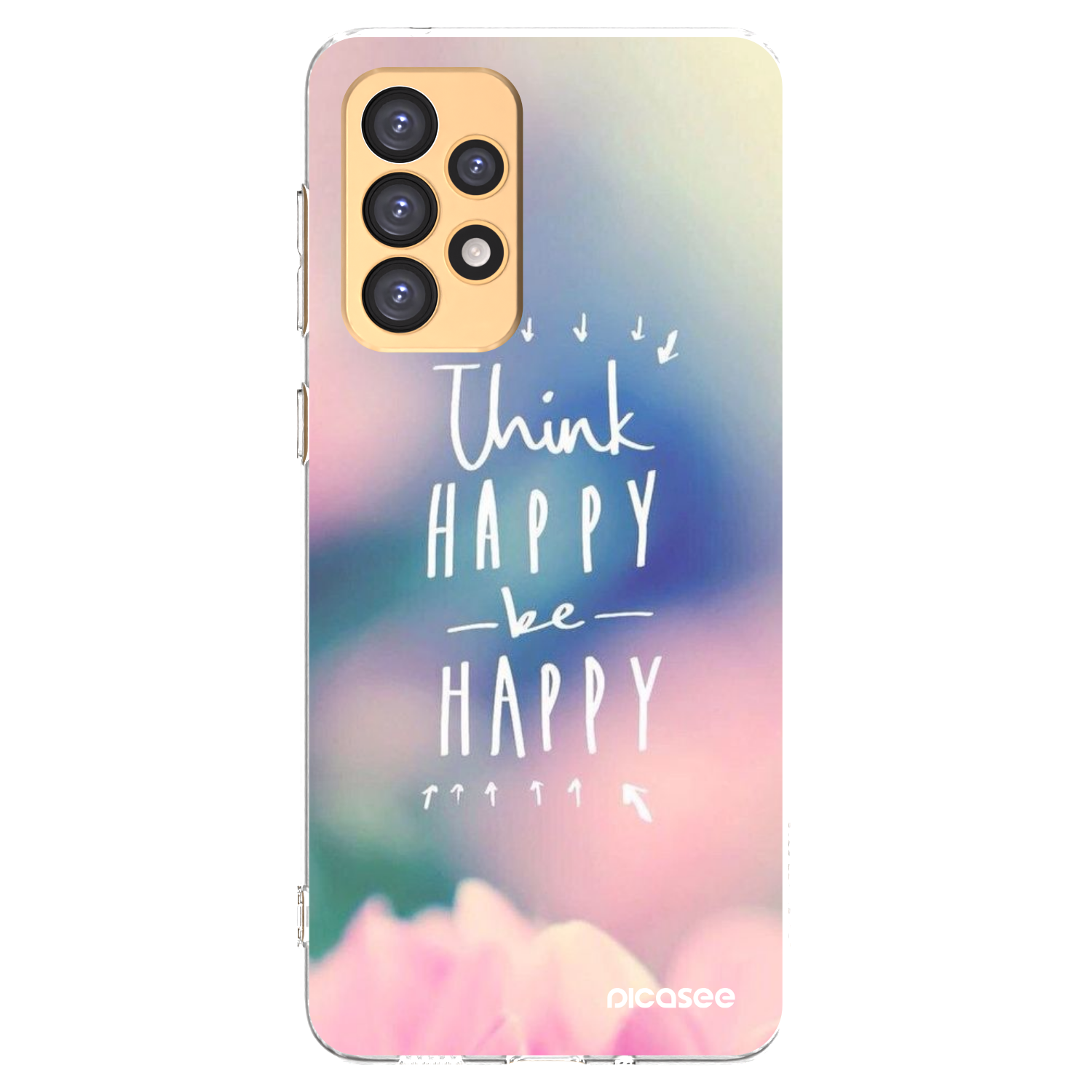 Picasee silikonski prozorni ovitek za Samsung Galaxy A33 5G A336 - Think happy be happy