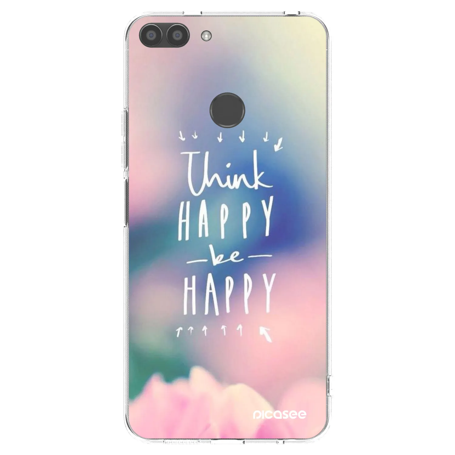 Picasee silikonski prozorni ovitek za Huawei P Smart - Think happy be happy