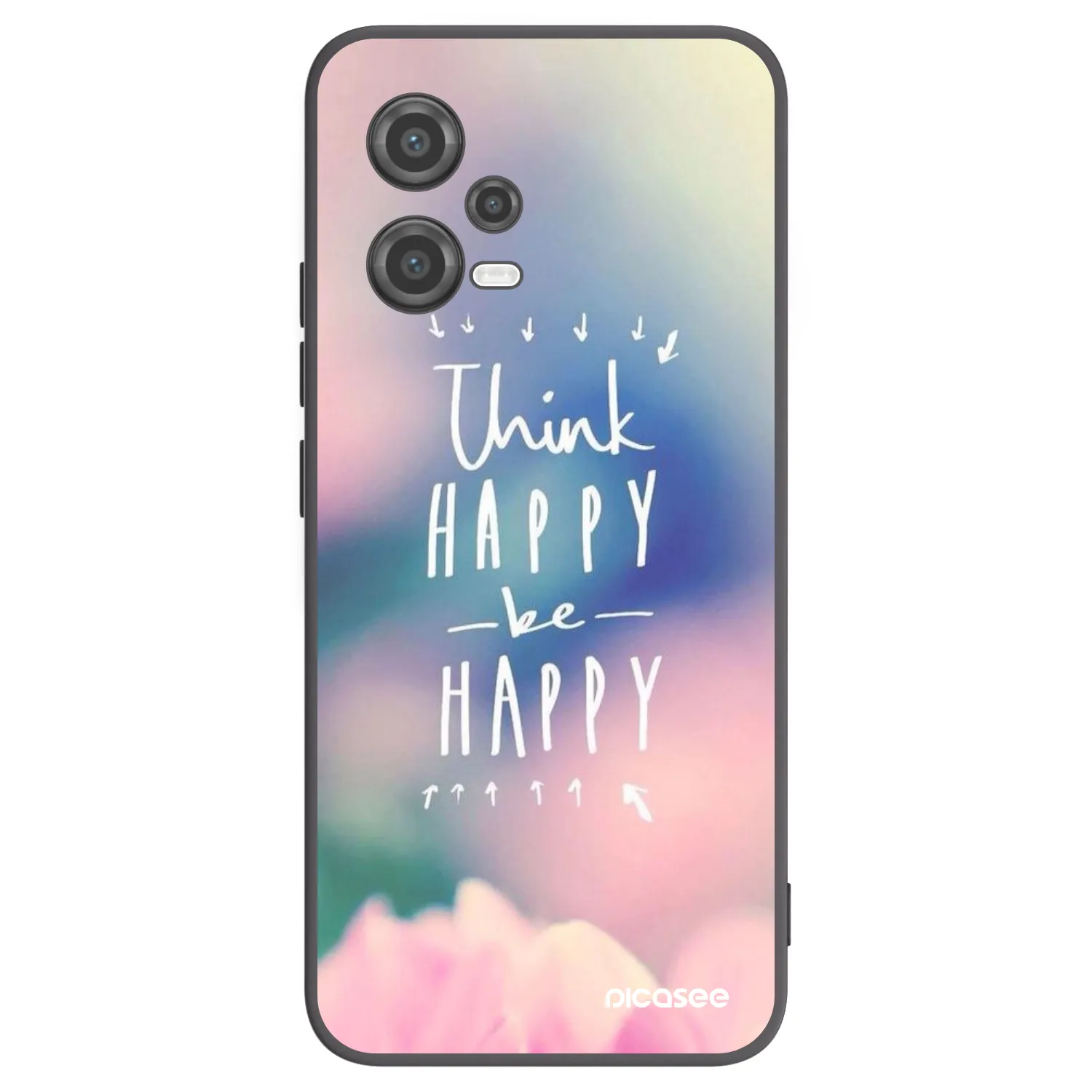 Picasee silikonski črni ovitek za Xiaomi Poco X5 - Think happy be happy