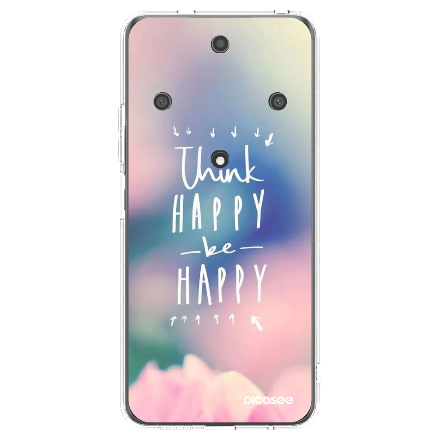 Picasee silikonski prozorni ovitek za Honor Magic5 Lite 5G - Think happy be happy