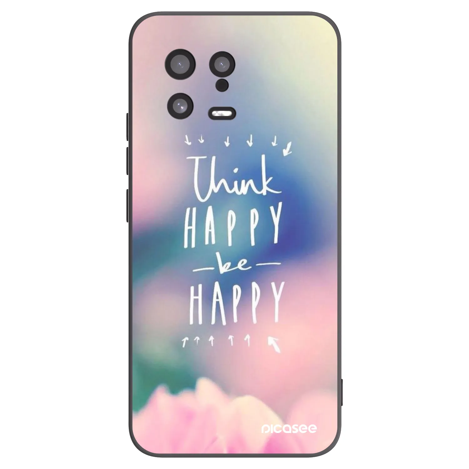 Picasee silikonski črni ovitek za Xiaomi 13 - Think happy be happy