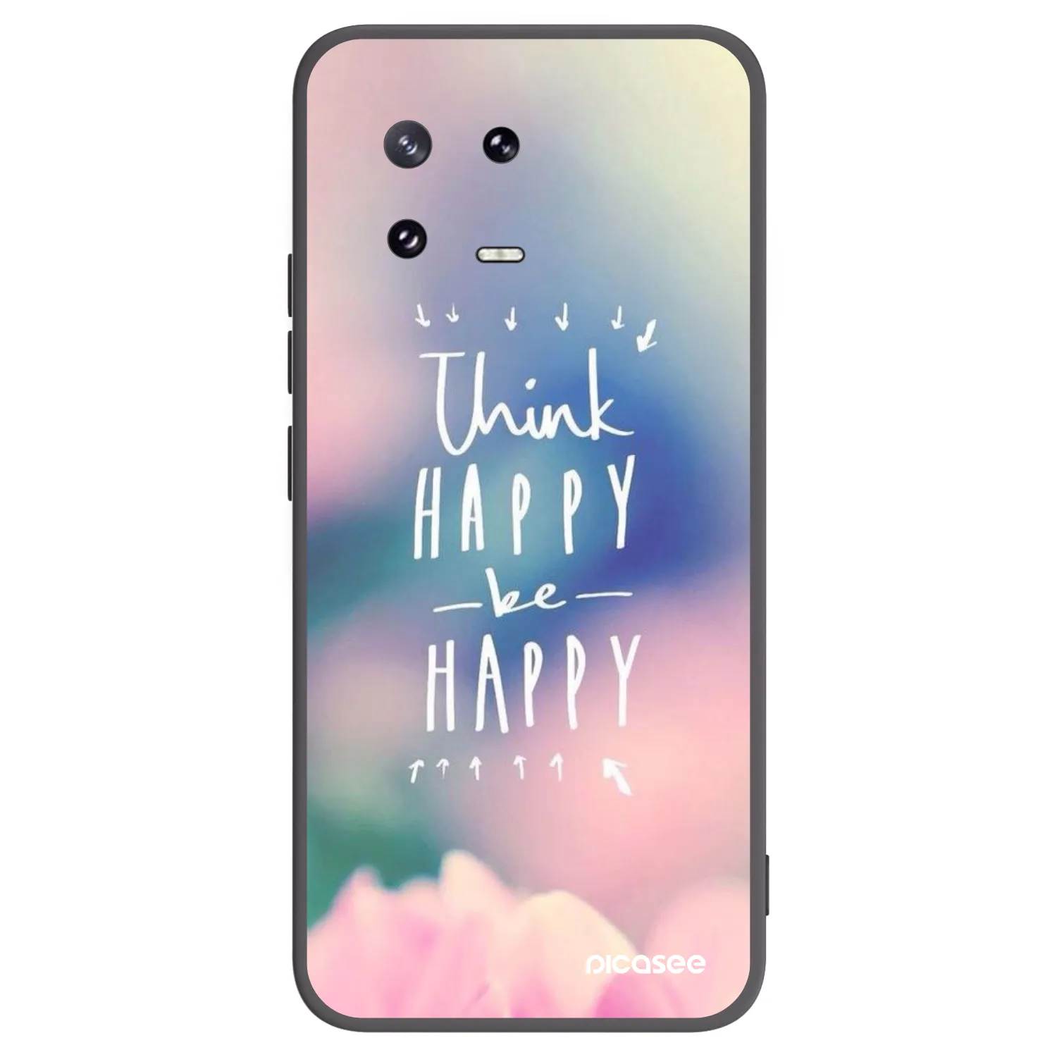 Picasee silikonski črni ovitek za Xiaomi 13 Pro - Think happy be happy