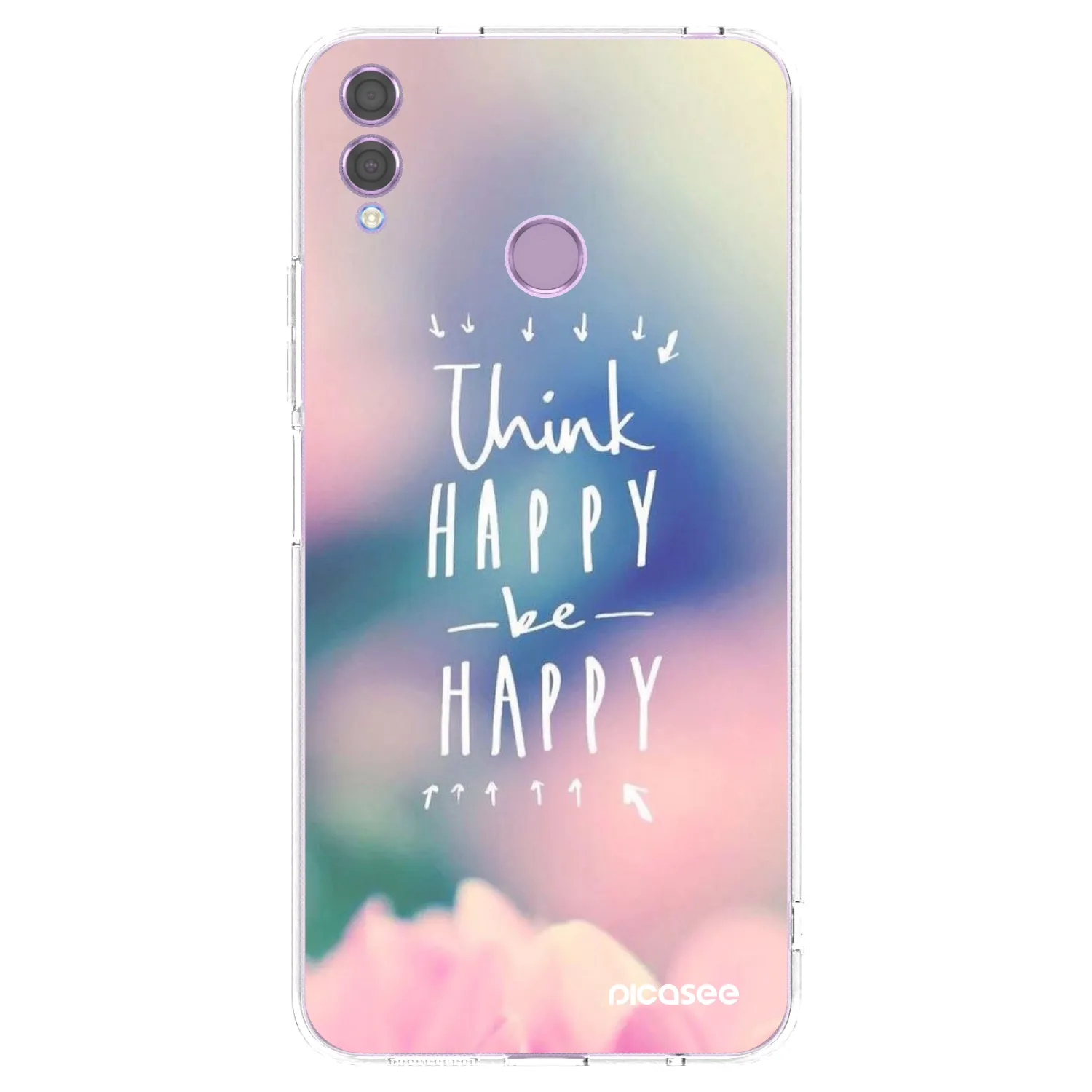Picasee silikonski prozorni ovitek za Honor 8X - Think happy be happy