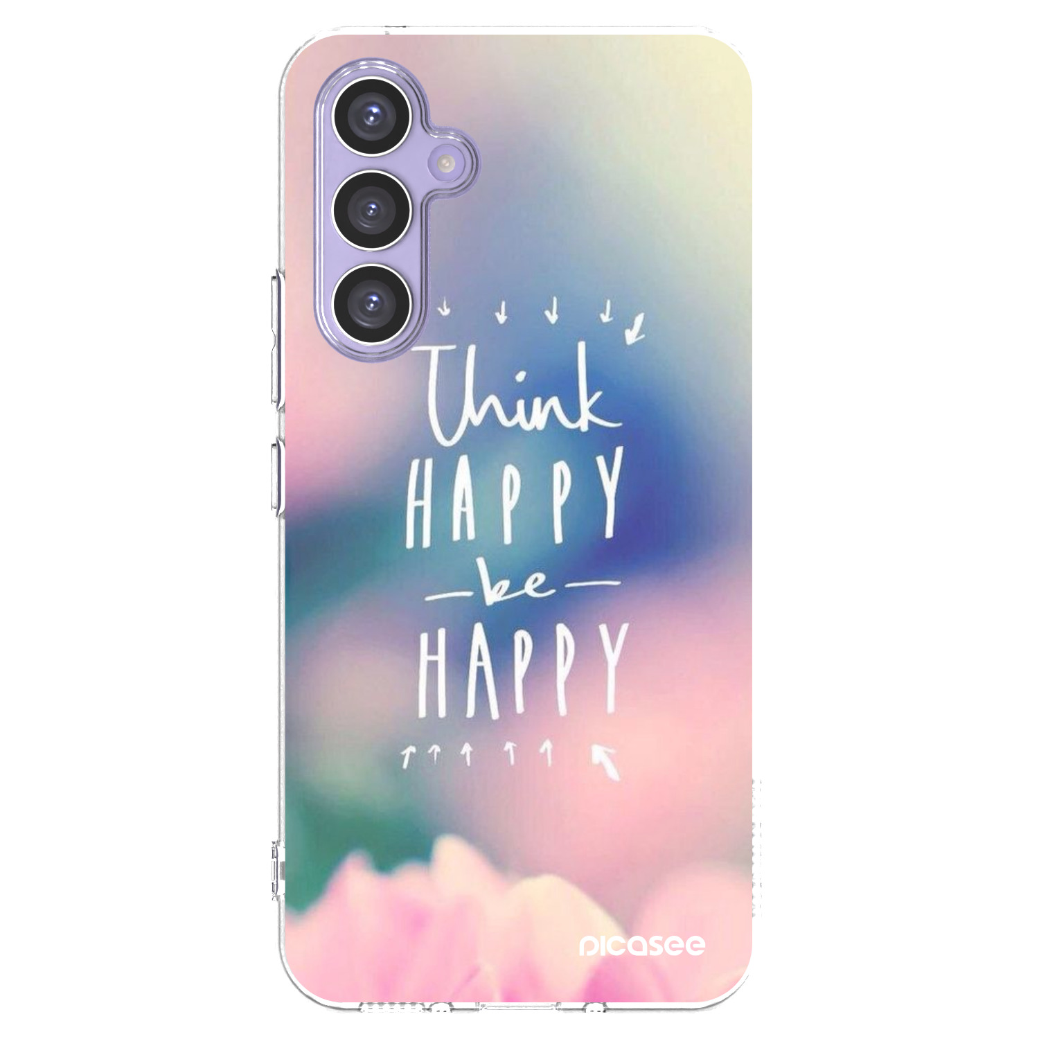 Picasee silikonski prozorni ovitek za Samsung Galaxy A54 5G A546B - Think happy be happy