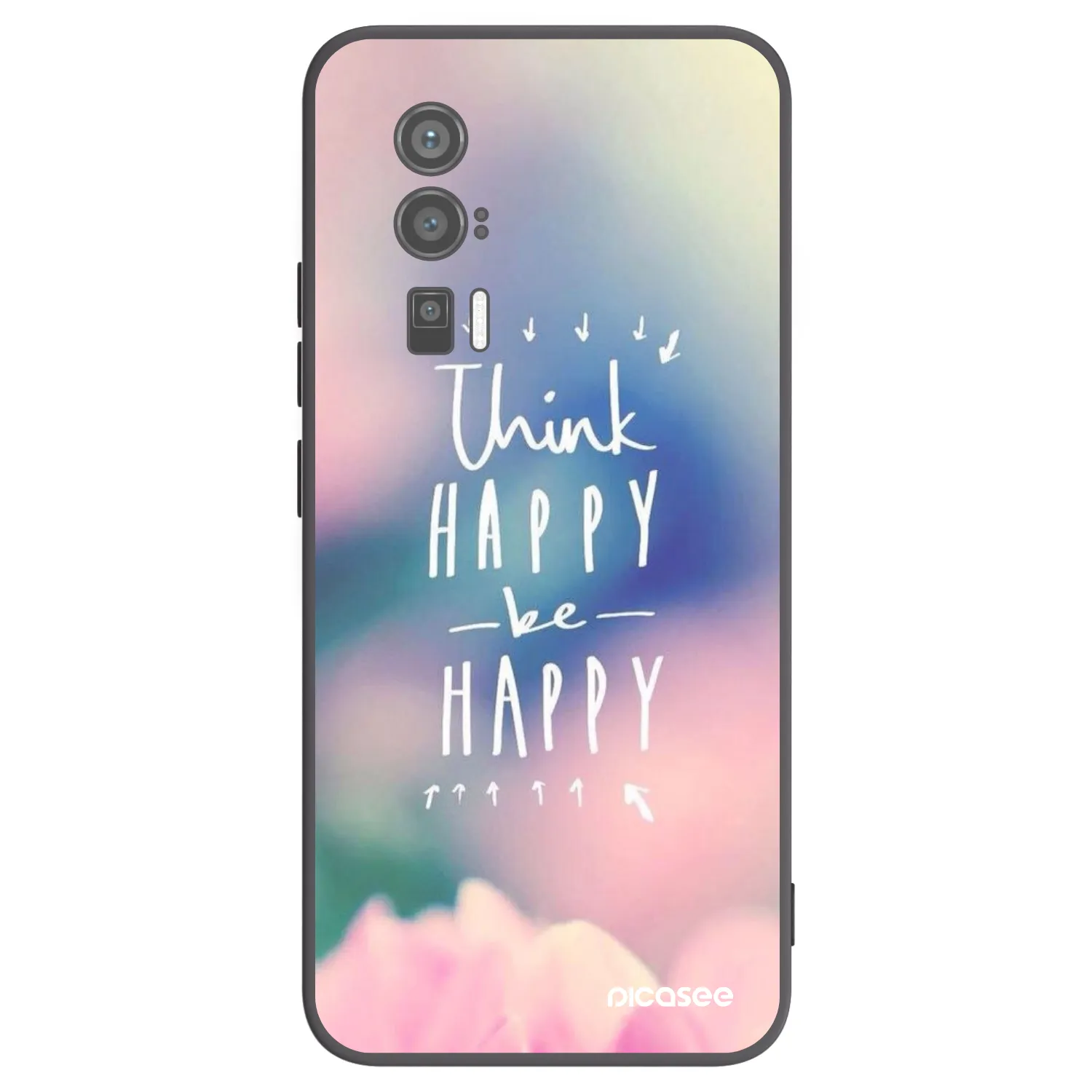 Picasee silikonski črni ovitek za Xiaomi Poco F5 Pro 5G - Think happy be happy