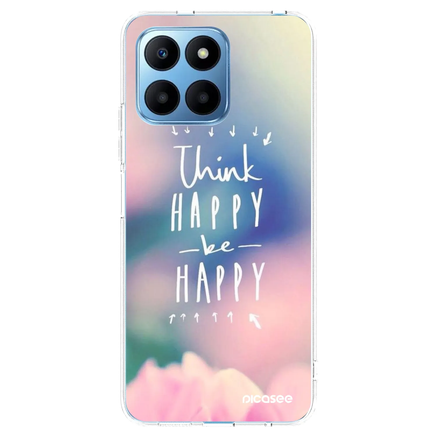 Picasee silikonski prozorni ovitek za Honor 70 Lite - Think happy be happy