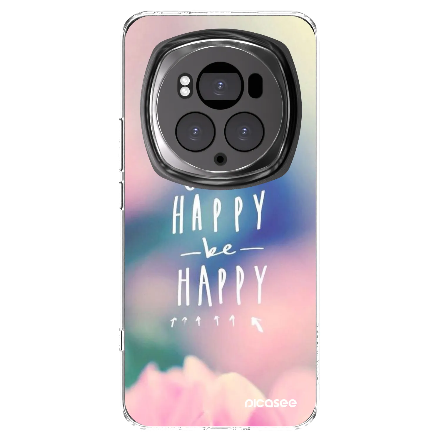 Picasee silikonski prozorni ovitek za Honor Magic6 Pro - Think happy be happy