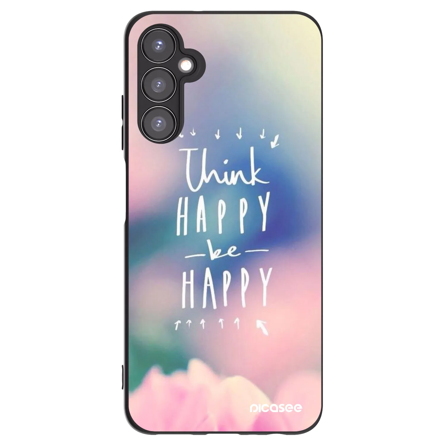 Picasee silikonski črni ovitek za Samsung Galaxy A05s A057G - Think happy be happy