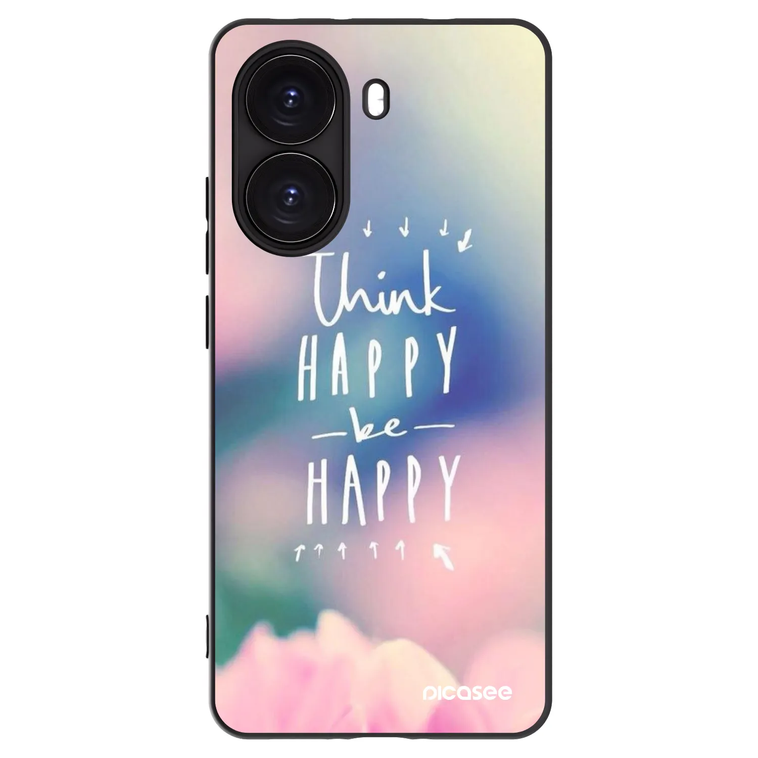 Picasee silikonski črni ovitek za Xiaomi Poco X7 Pro 5G - Think happy be happy