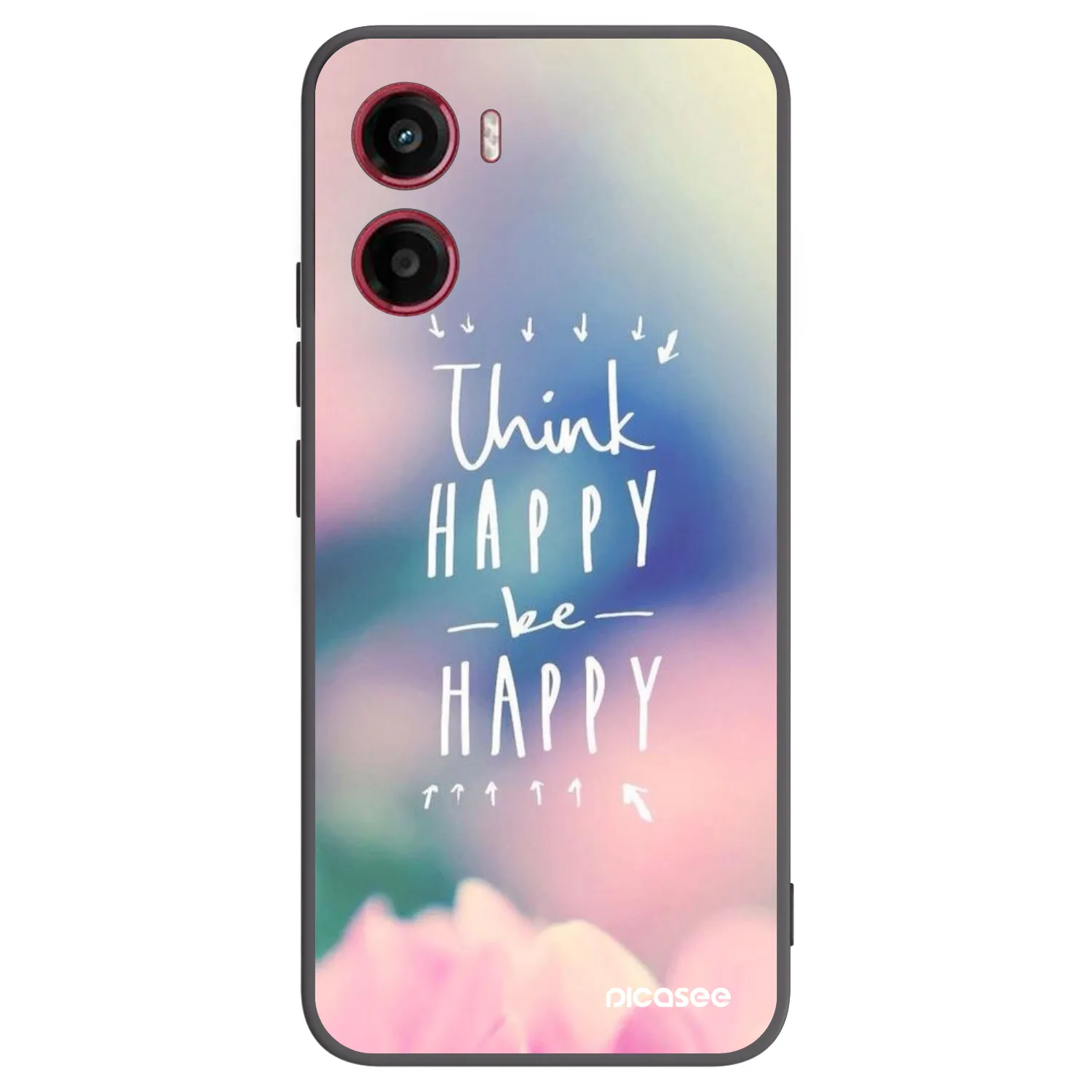 Picasee silikonski črni ovitek za Motorola Moto G05 - Think happy be happy