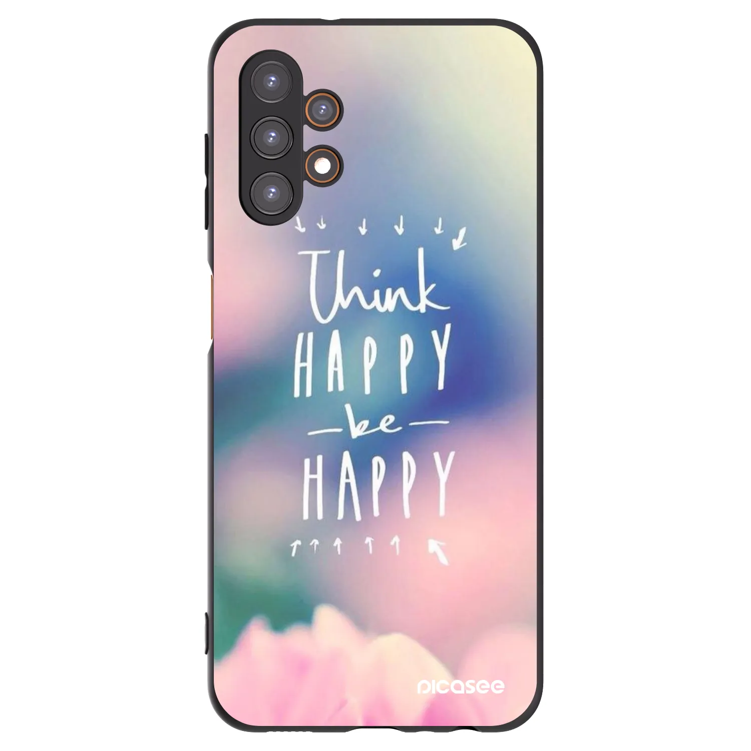 Picasee silikonski črni ovitek za Samsung Galaxy A13 5G - Think happy be happy