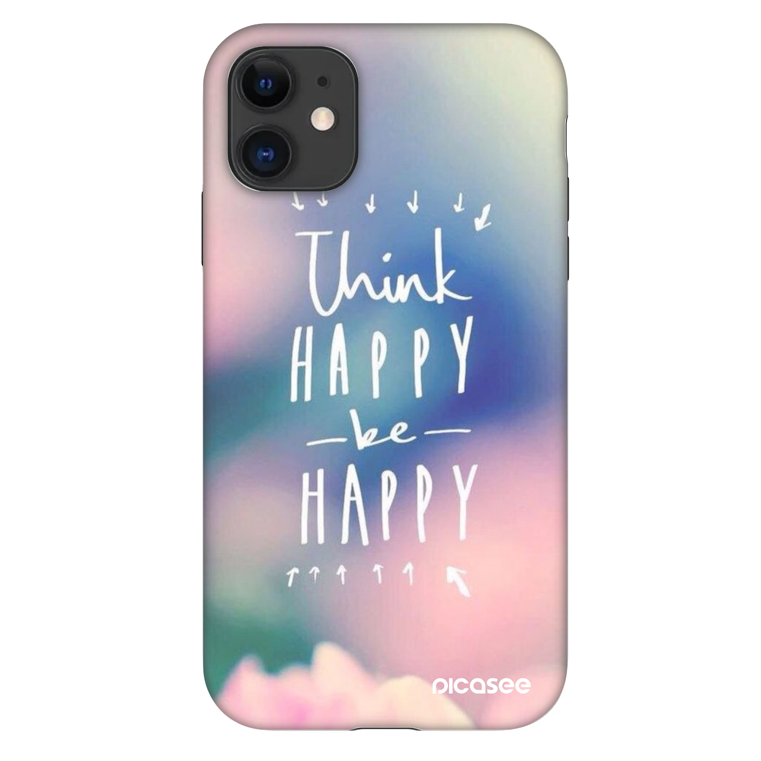 Picasee Fashion Case za Apple iPhone 11 - Think happy be happy
