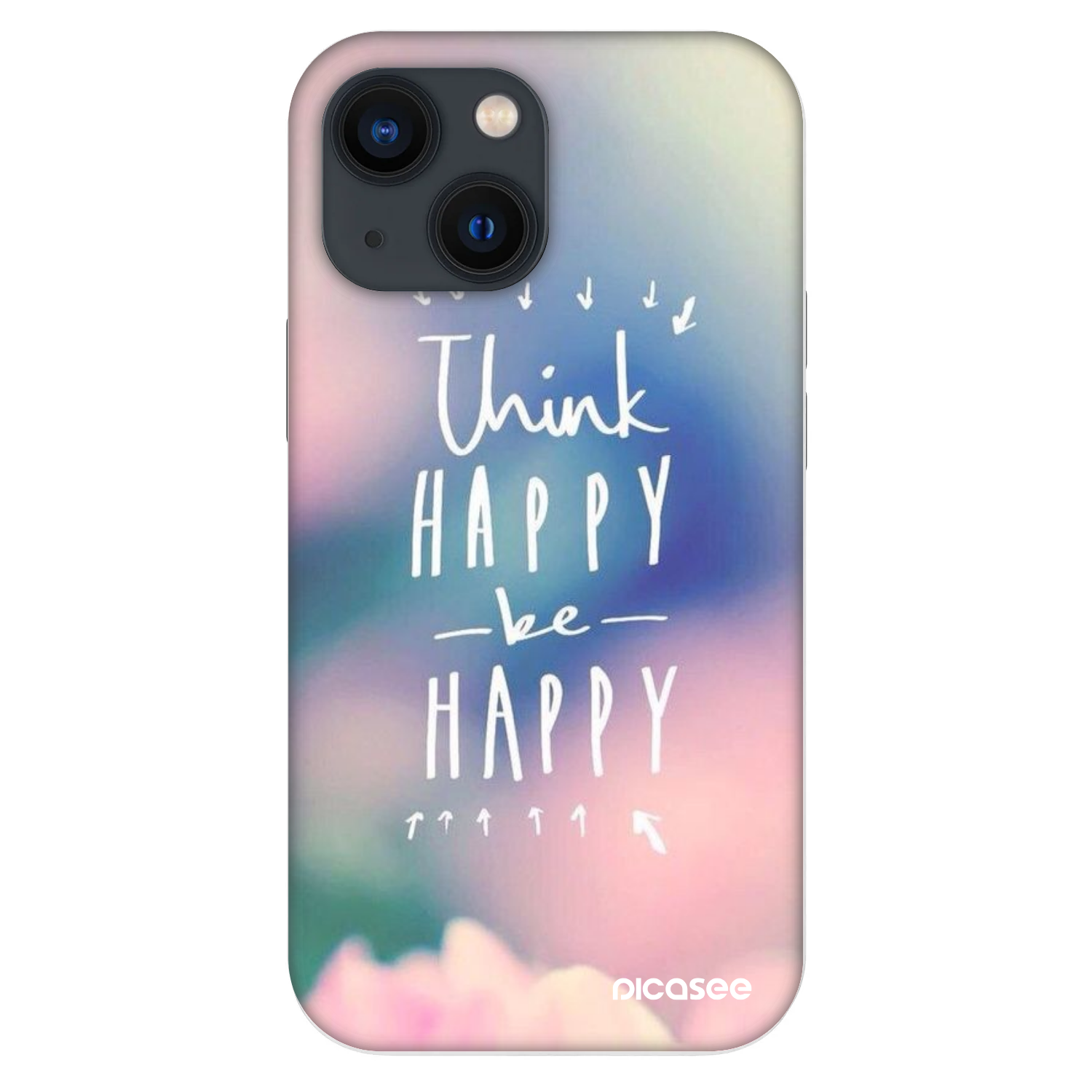 Picasee Fashion Case za Apple iPhone 13 mini - Think happy be happy