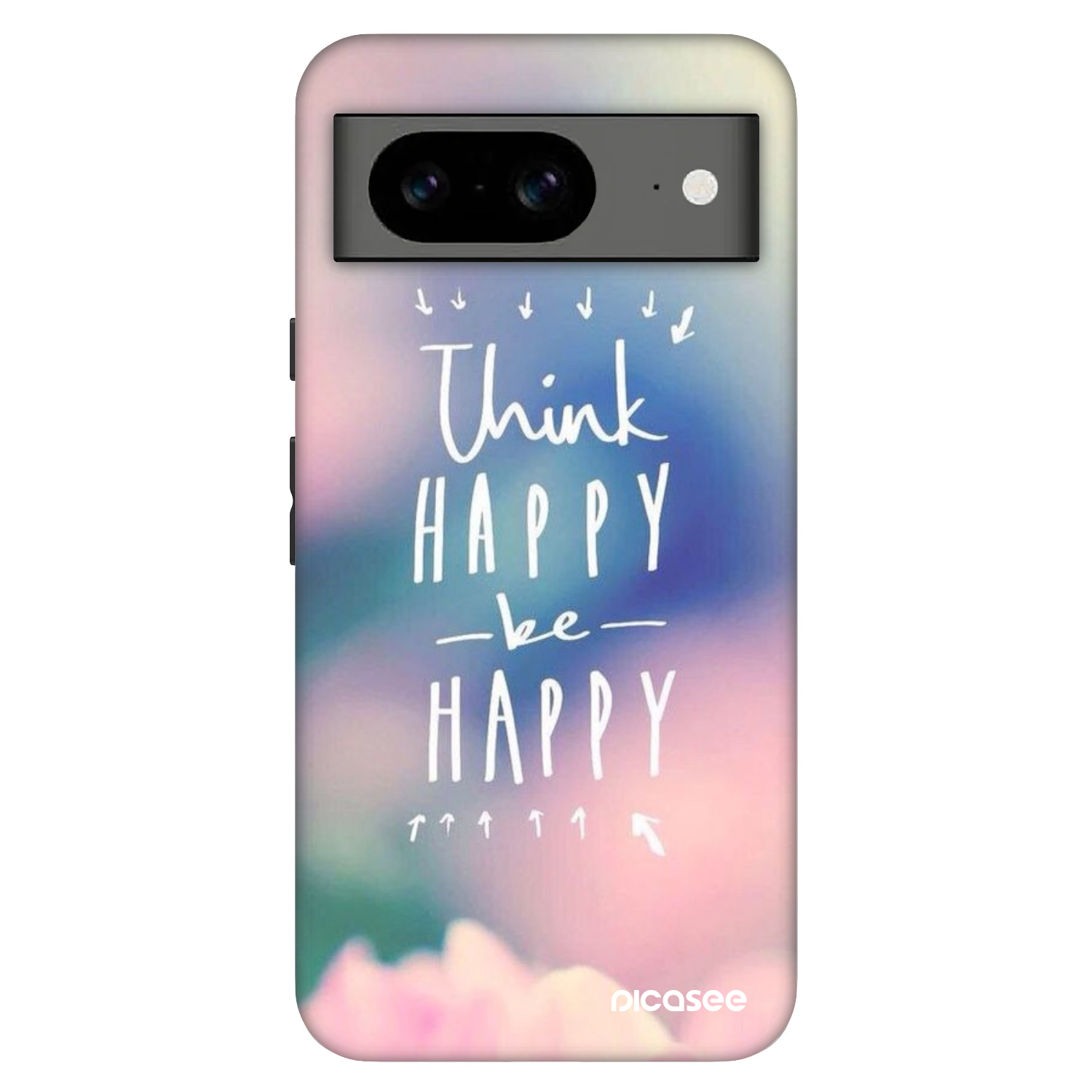 Picasee Fashion Case za Google Pixel 8 Pro - Think happy be happy