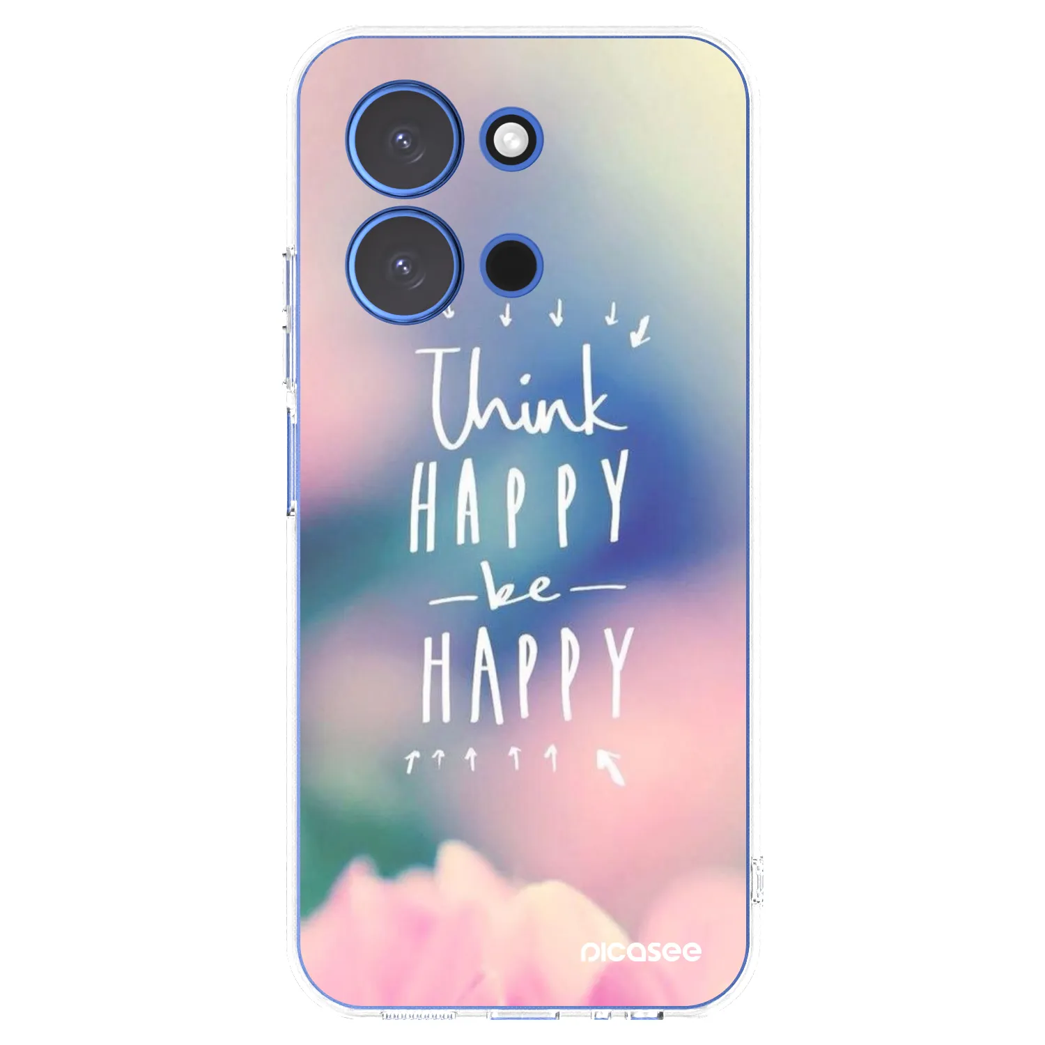 Picasee silikonski prozorni ovitek za Xiaomi Redmi 15C 4G - Think happy be happy