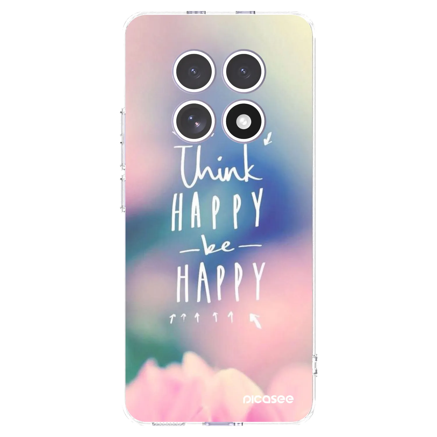 Picasee silikonski prozorni ovitek za Xiaomi Redmi Note 15 - Think happy be happy
