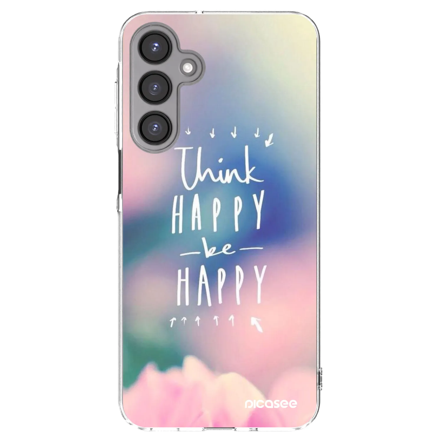 Picasee silikonski prozorni ovitek za Samsung Galaxy A16 4G - Think happy be happy