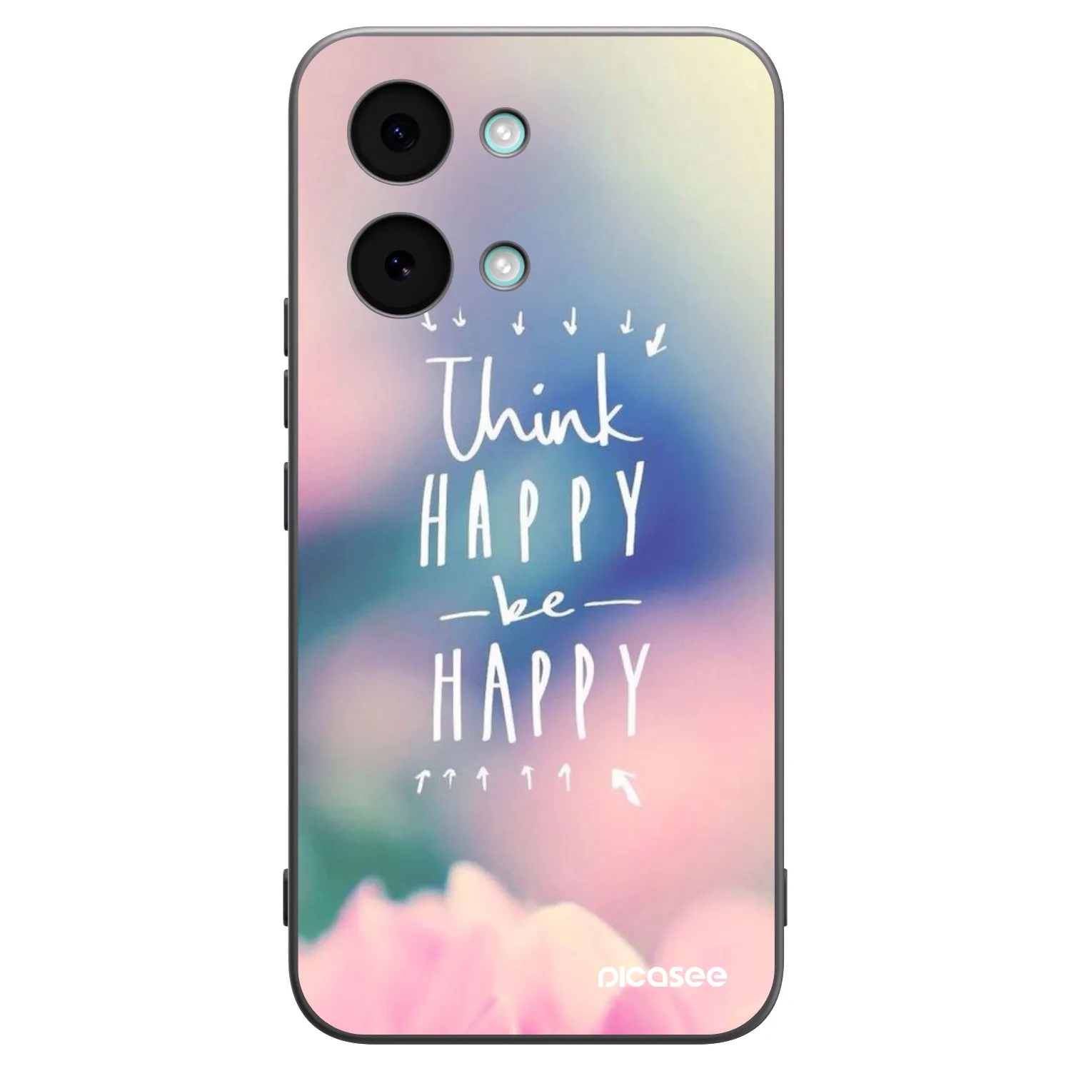 Picasee silikonski črni ovitek za Xiaomi Poco X8 Pro Max - Think happy be happy