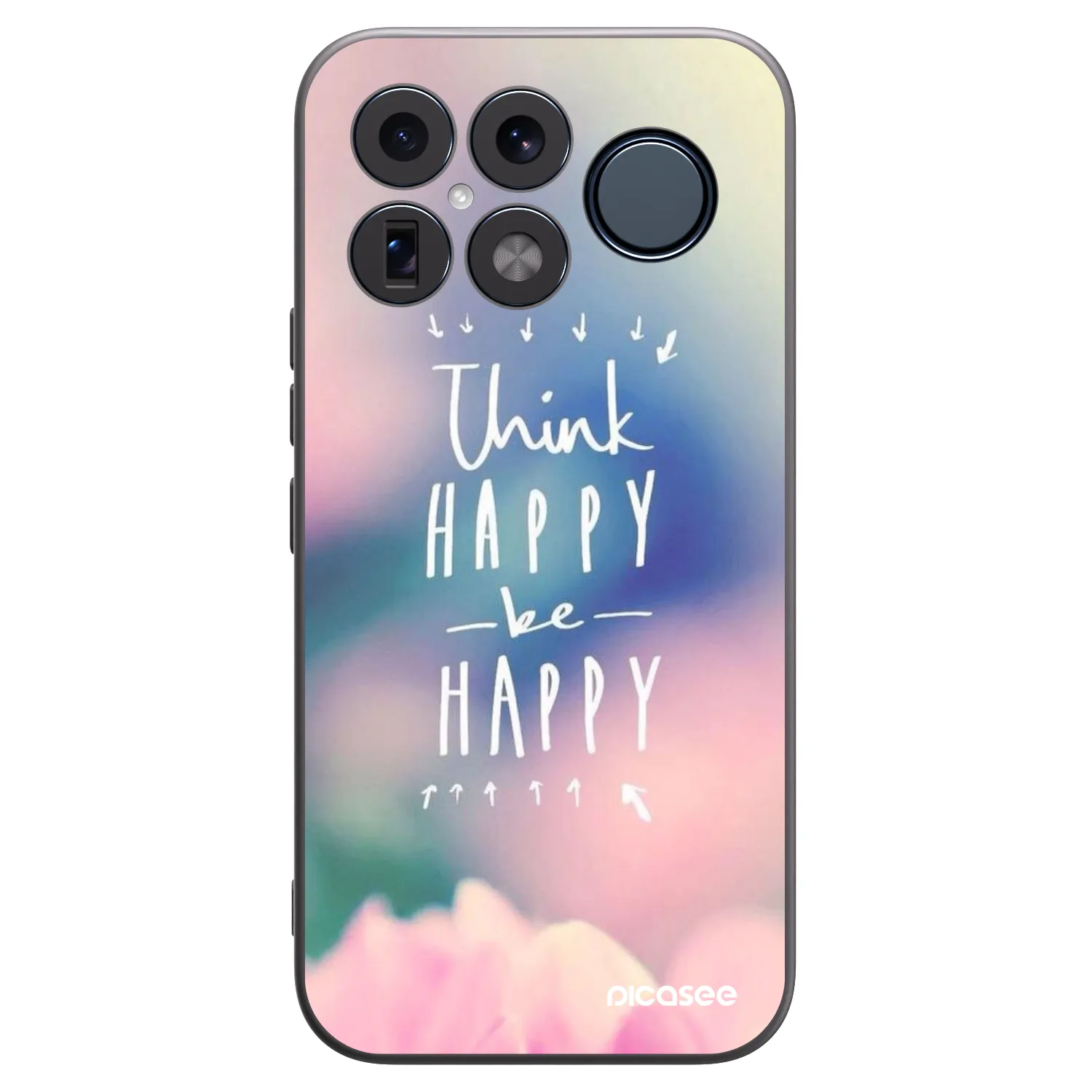 Silikonski črni ovitek za Xiaomi Poco F8 Ultra - Think happy be happy