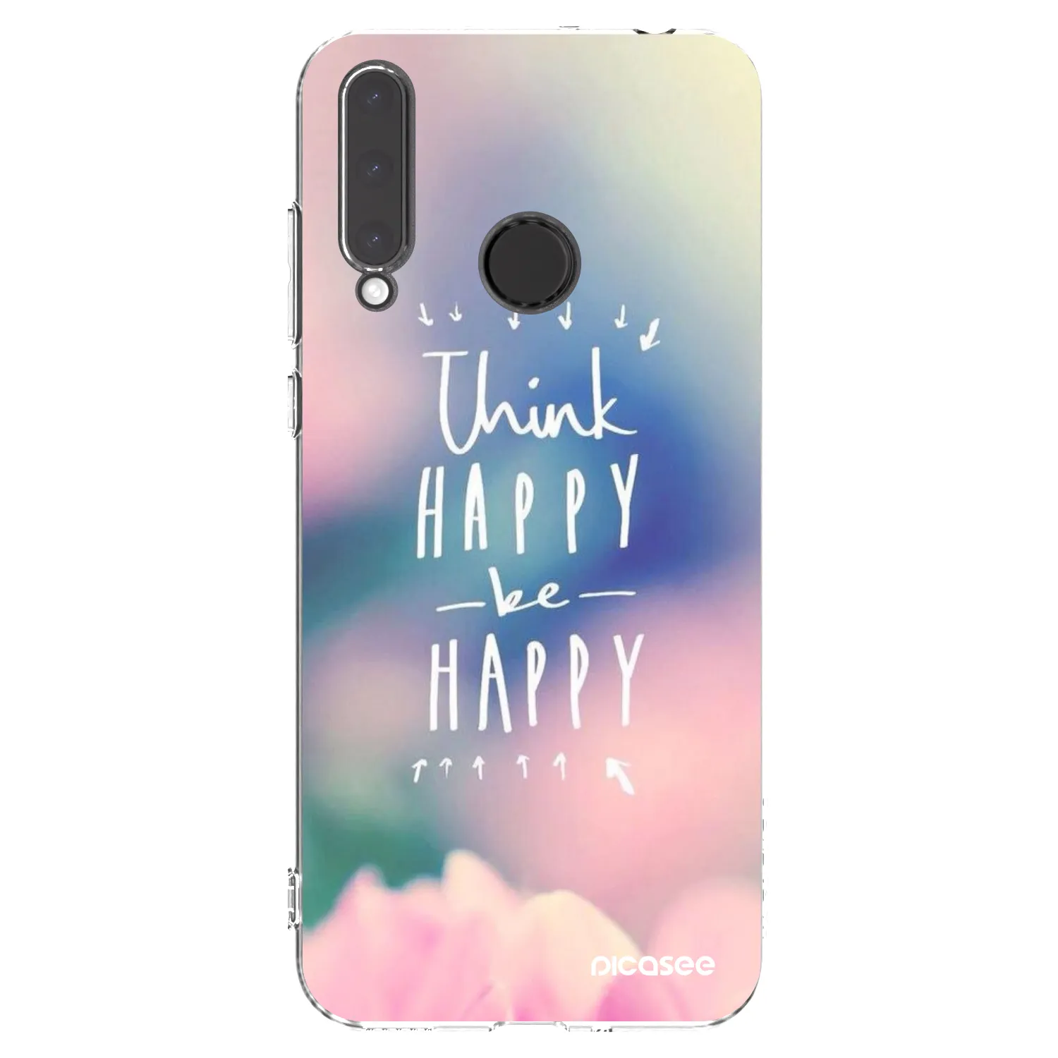 Picasee silikonski prozorni ovitek za Honor 20 Lite - Think happy be happy
