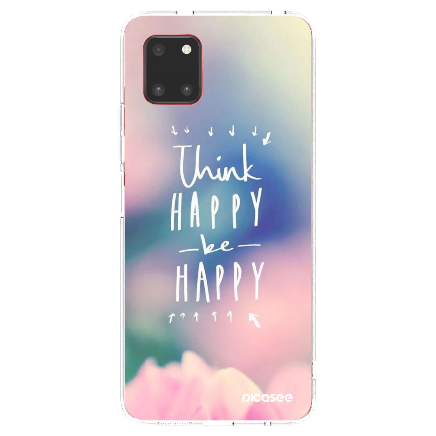 Picasee silikonski prozorni ovitek za Samsung Galaxy Note 10 Lite N770F - Think happy be happy