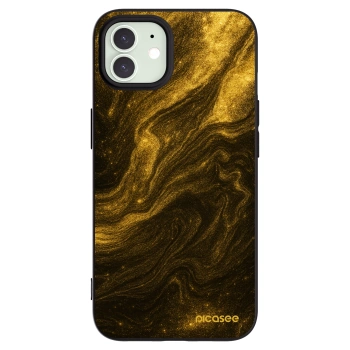 Picasee silikonski črni ovitek za Apple iPhone 12 - Black