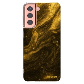 Picasee silikonski prozorni ovitek za Samsung Galaxy S21 5G G991B - Black