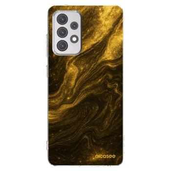 Picasee silikonski prozorni ovitek za Samsung Galaxy A52s 5G A528B - Black