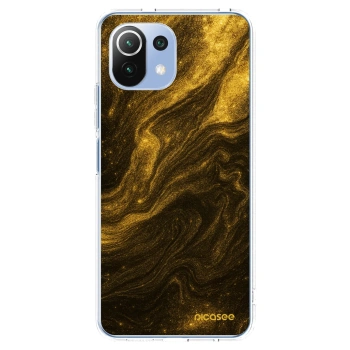 Picasee silikonski prozorni ovitek za Xiaomi 11 Lite 5G NE - Black