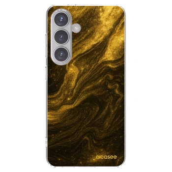 Picasee silikonski prozorni ovitek za Samsung Galaxy S24 S921B 5G - Black