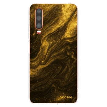 Picasee silikonski prozorni ovitek za Huawei P30 - Black