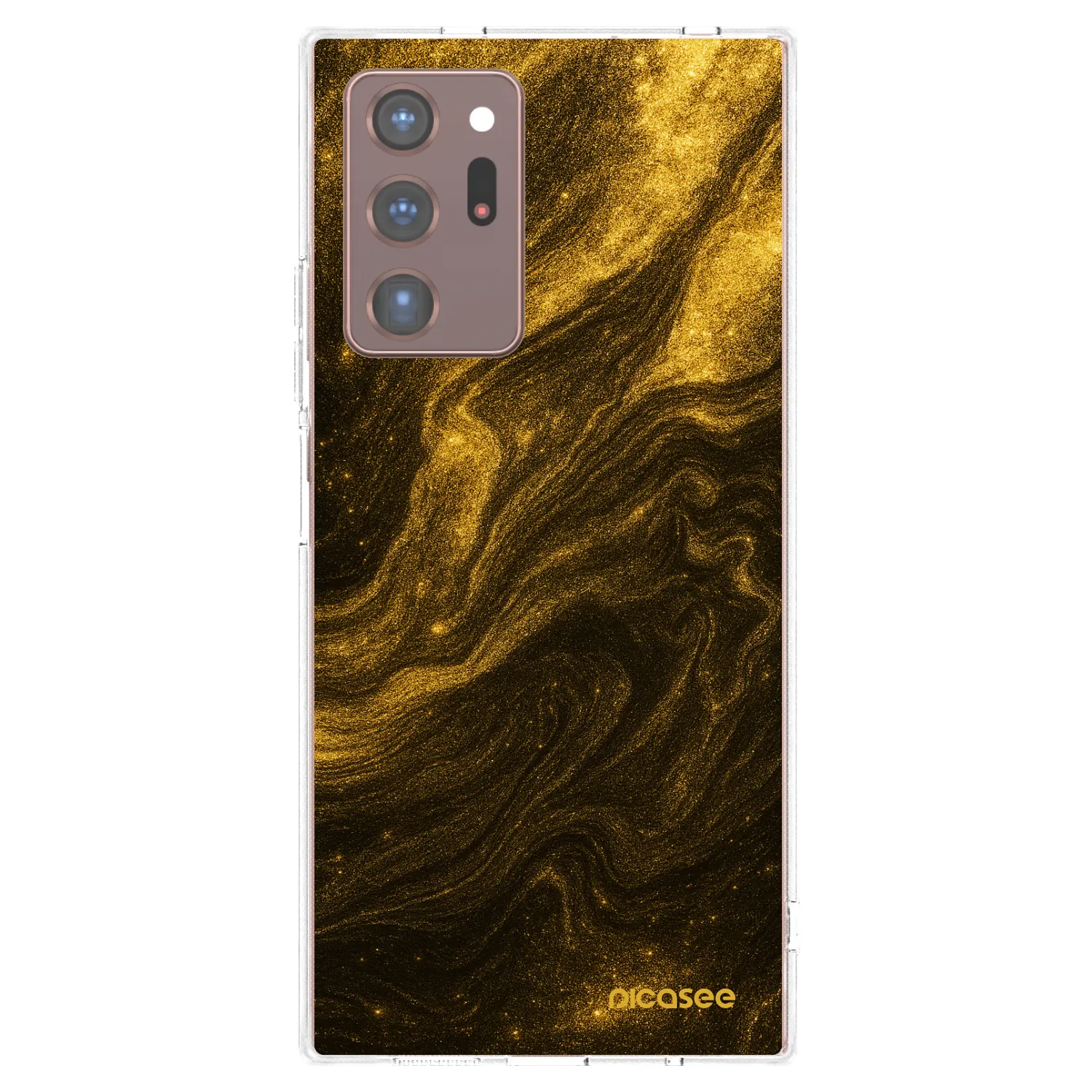 Picasee silikonski prozorni ovitek za Samsung Galaxy Note 20 Ultra - Black