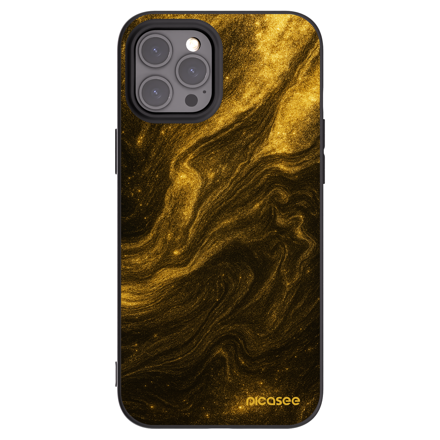 Picasee silikonski črni ovitek za Apple iPhone 12 Pro Max - Black