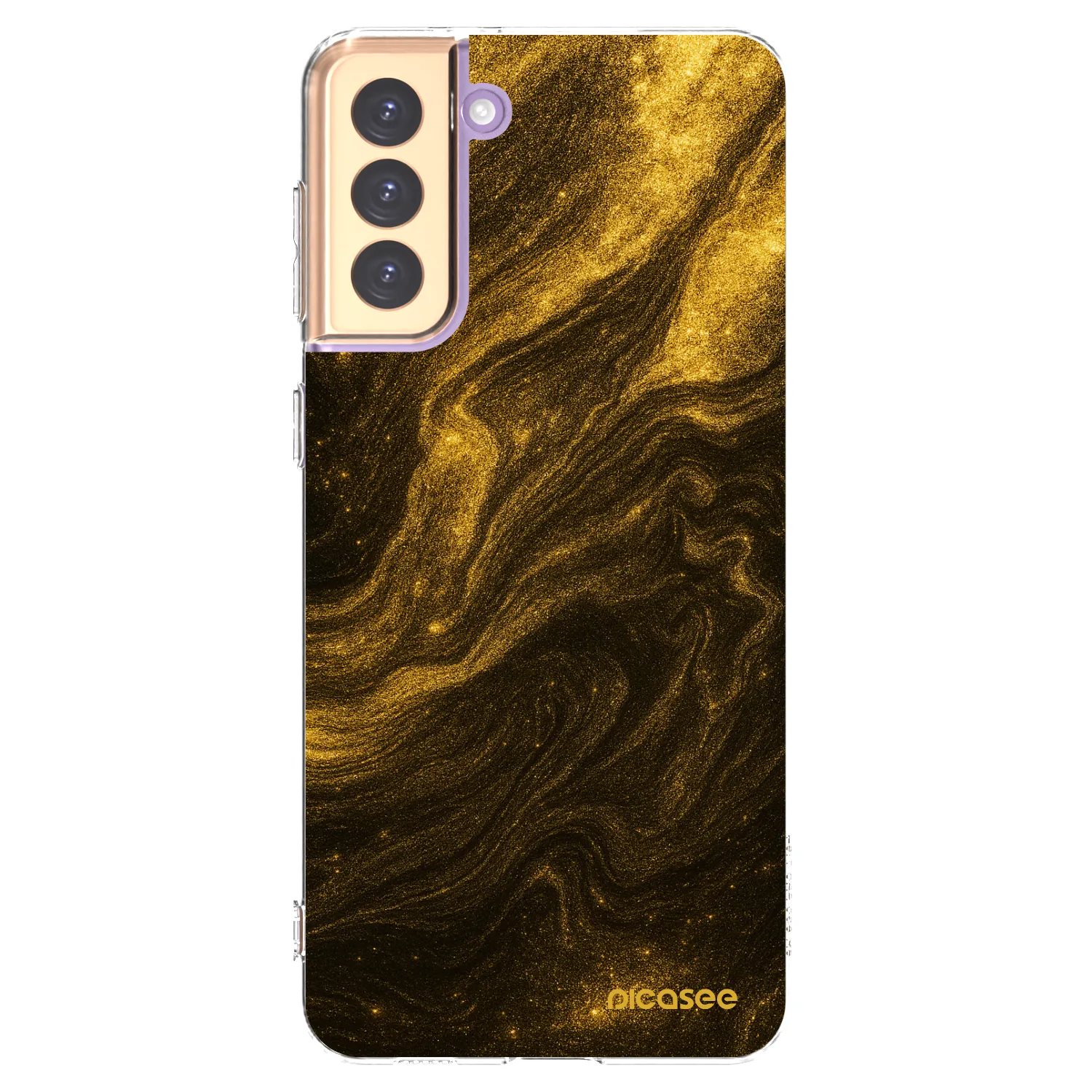 Picasee silikonski prozorni ovitek za Samsung Galaxy S21+ 5G G996F - Black