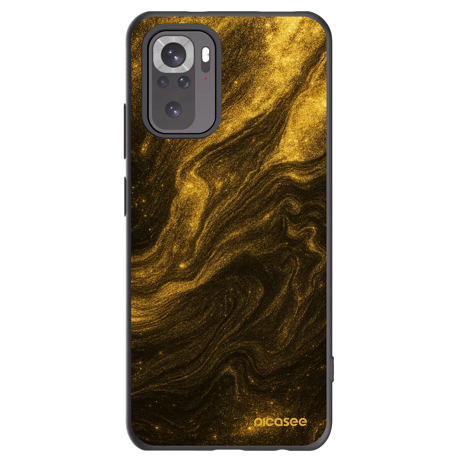 Picasee silikonski črni ovitek za Xiaomi Redmi Note 10 - Black